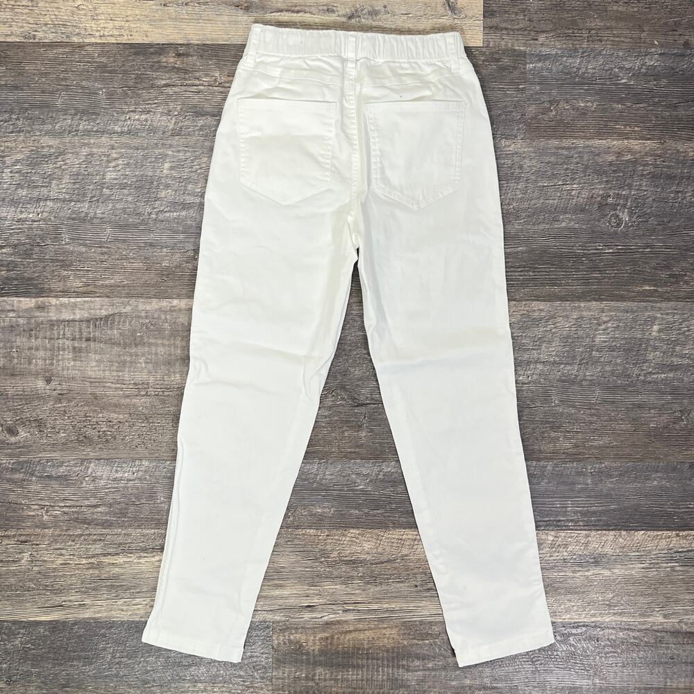 Rewash white elastic waist slim leg jeans size small S B160 - Picture 4 of 4